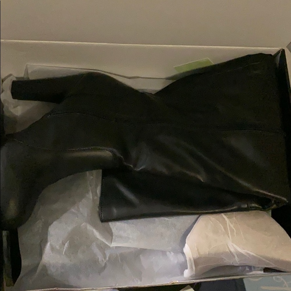 Torrid black clean heel tall boot size 6.5 BNIB